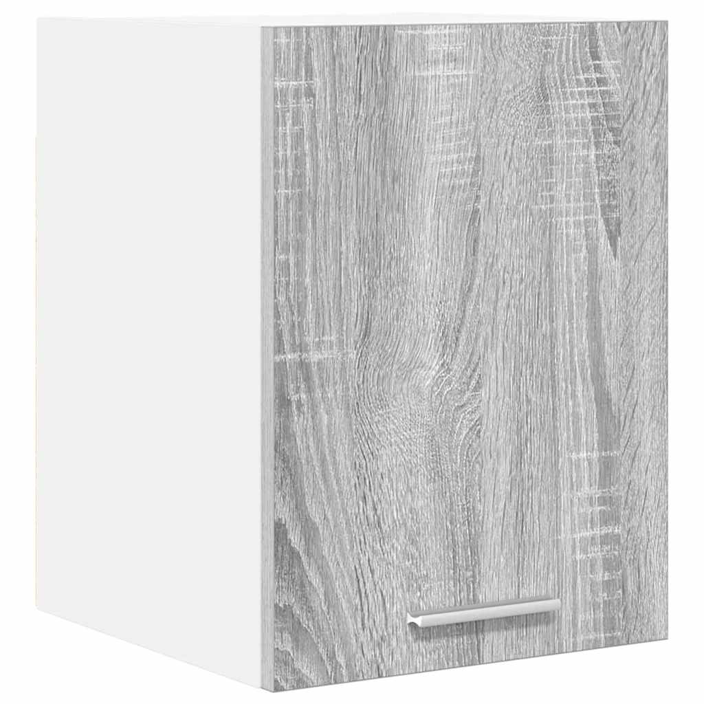 vidaXL Hängeschrank Grau Sonoma und Weiß 30 x 31 x 40 cm Holzwerkstoff