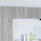 vidaXL Hängeschrank mit Tür 2 pcs Grau Sonoma und Weiß 30 x 31 x 40 cm