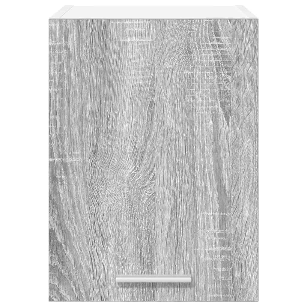 vidaXL Hängeschrank mit Tür 2 pcs Grau Sonoma und Weiß 30 x 31 x 40 cm