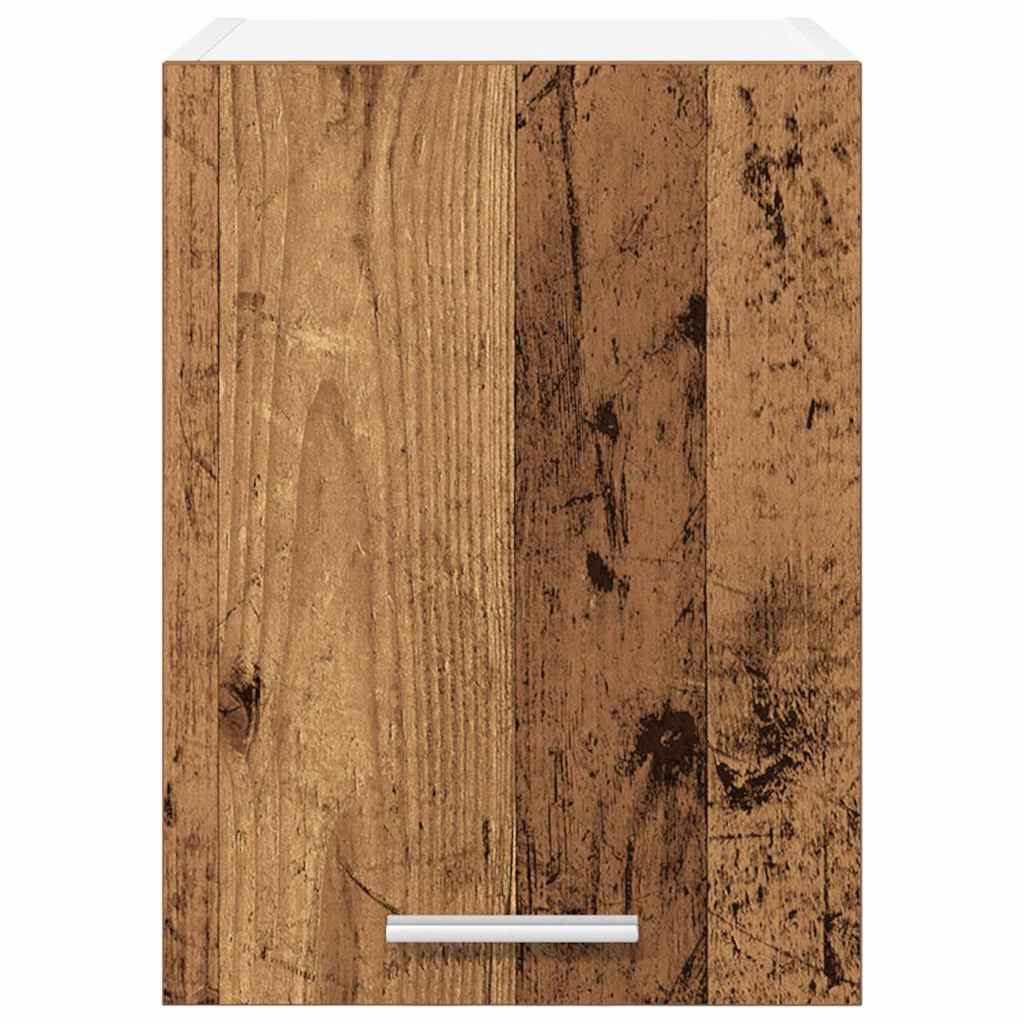 vidaXL Hängeschrank mit Tür 2 pcs Altes Holz und Weiß 30 x 31 x 40 cm