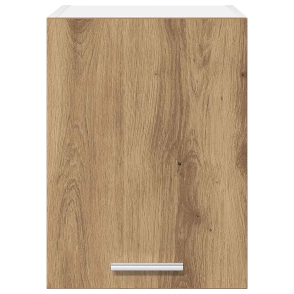 vidaXL Hängeschrank mit Tür Artisan-Eiche und Weiß 30 x 31 x 40 cm