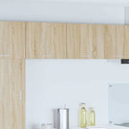 vidaXL Hängeschrank 2 pcs Sonoma-Eiche und Weiß 50 x 31 x 40 cm