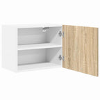 vidaXL Hängeschrank 2 pcs Sonoma-Eiche und Weiß 50 x 31 x 40 cm