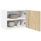 vidaXL Hängeschrank 2 pcs Sonoma-Eiche und Weiß 50 x 31 x 40 cm