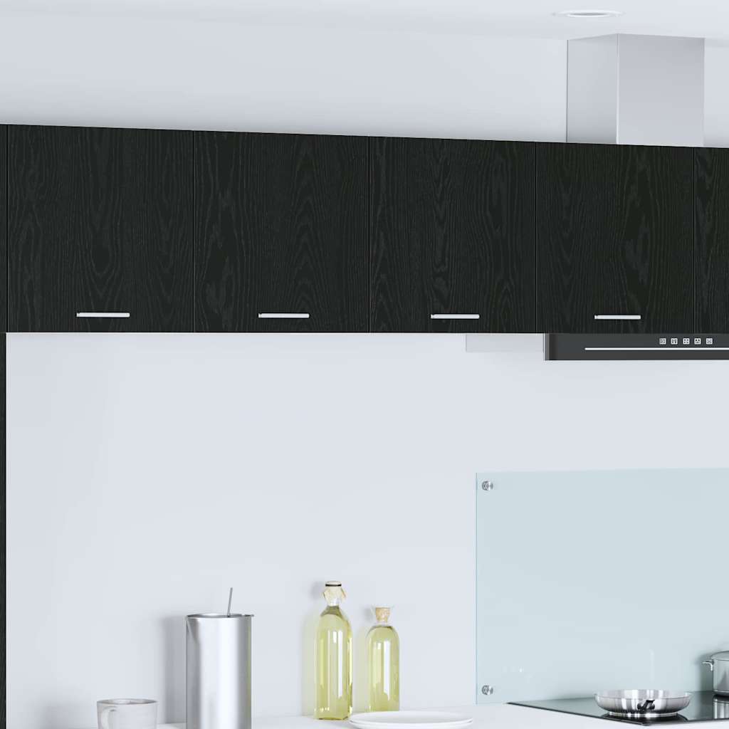 vidaXL Hängeschrank Schwarz Eichen-Optik 80 x 31 x 40 cm Holzwerkstoff