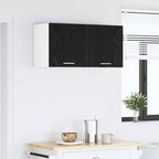 vidaXL Hängeschrank Schwarz Eichen-Optik 80 x 31 x 40 cm Holzwerkstoff