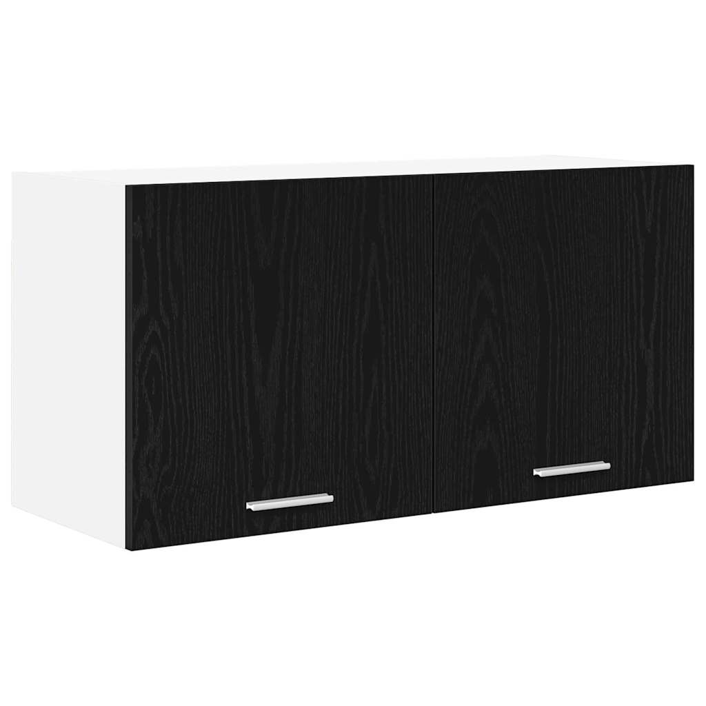 vidaXL Hängeschrank Schwarz Eichen-Optik 80 x 31 x 40 cm Holzwerkstoff
