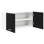 vidaXL Hängeschrank Schwarz Eichen-Optik 80 x 31 x 40 cm Holzwerkstoff