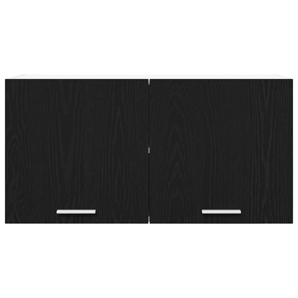 vidaXL Hängeschrank Schwarz Eichen-Optik 80 x 31 x 40 cm Holzwerkstoff