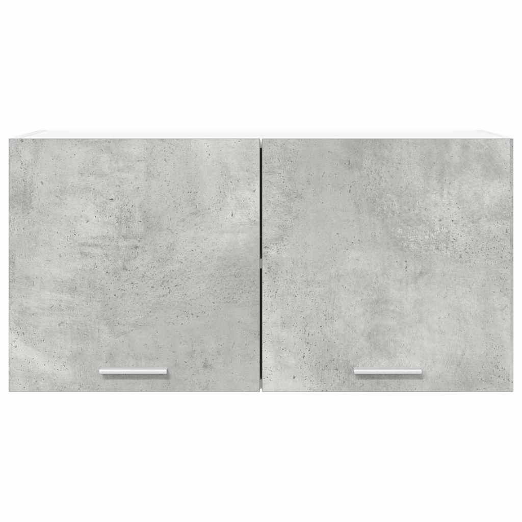 vidaXL Hängeschrank mit Tür Beton Grau 80 x 31 x 40 cm Holzwerkstoff