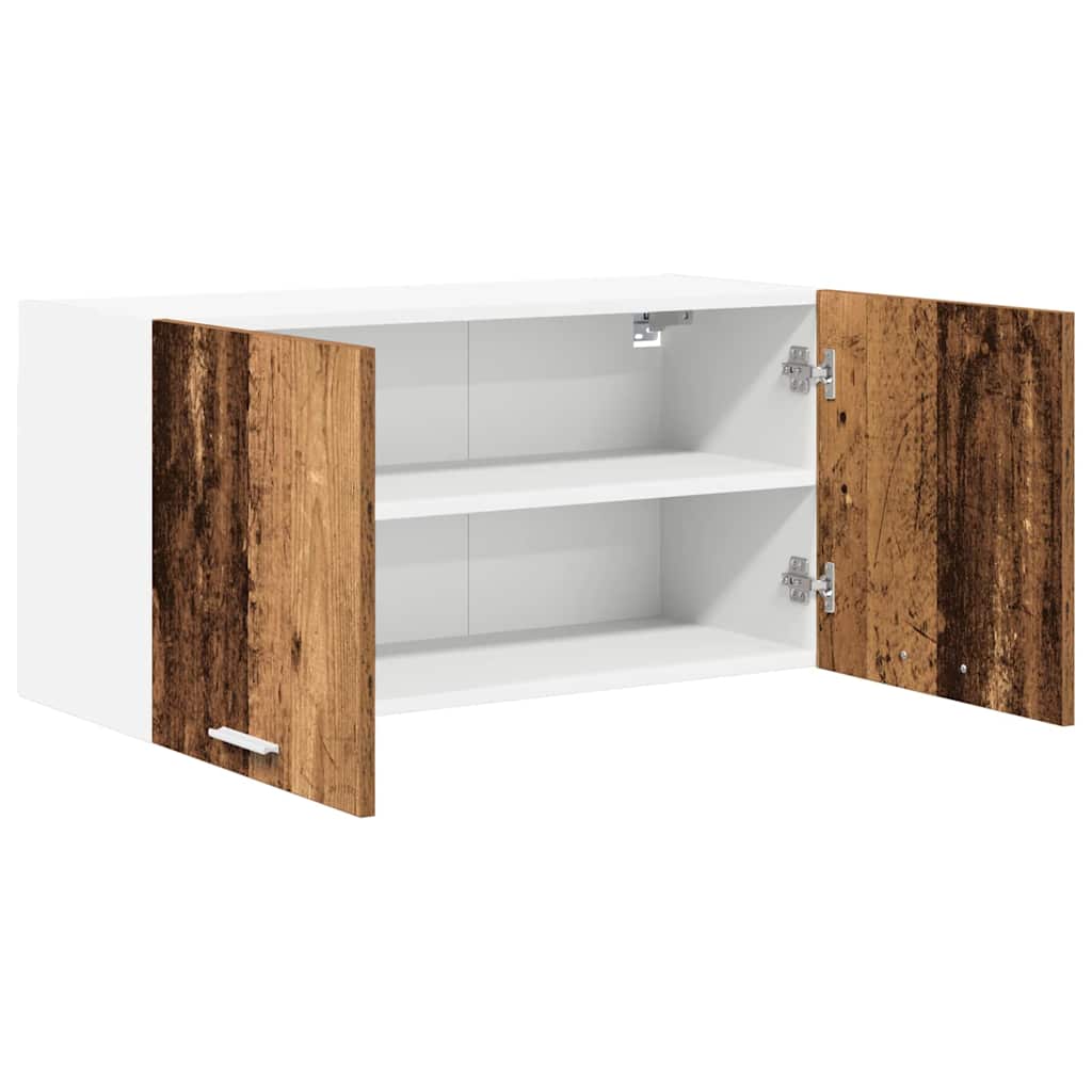 vidaXL Hängeschrank mit Speicher Altholz 80 x 31 x 40 cm Holzwerkstoff