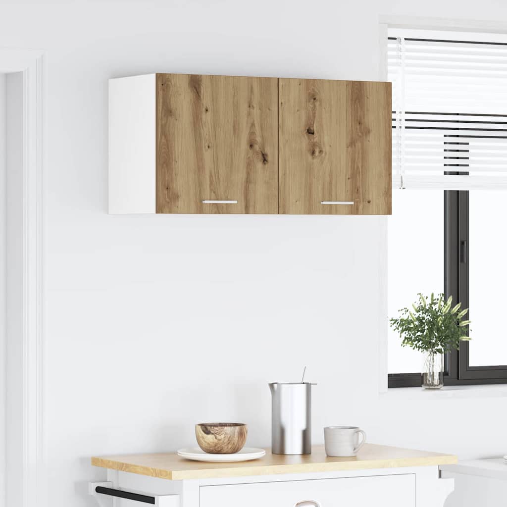 vidaXL Hängeschrank Artisan-Eiche 80 x 31 x 40 cm Holzwerkstoff