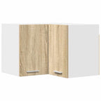 vidaXL Hängeschrank Sonoma-Eiche und Weiß 57 x 57 x 40 cm