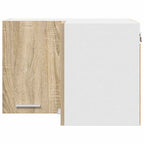 vidaXL Hängeschrank Sonoma-Eiche und Weiß 57 x 57 x 40 cm