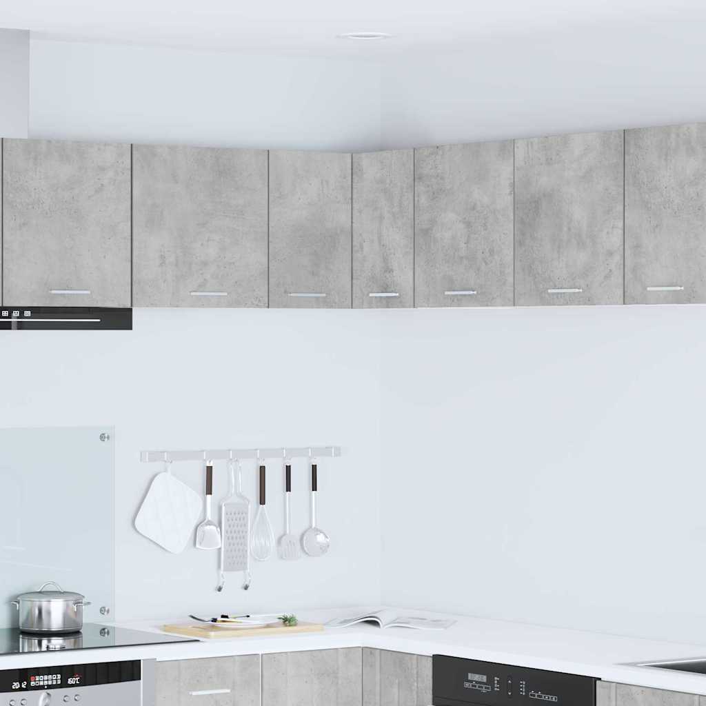 vidaXL Hängeschrank Betongrau und Weiß 57 x 57 x 40 cm Holzwerkstoff