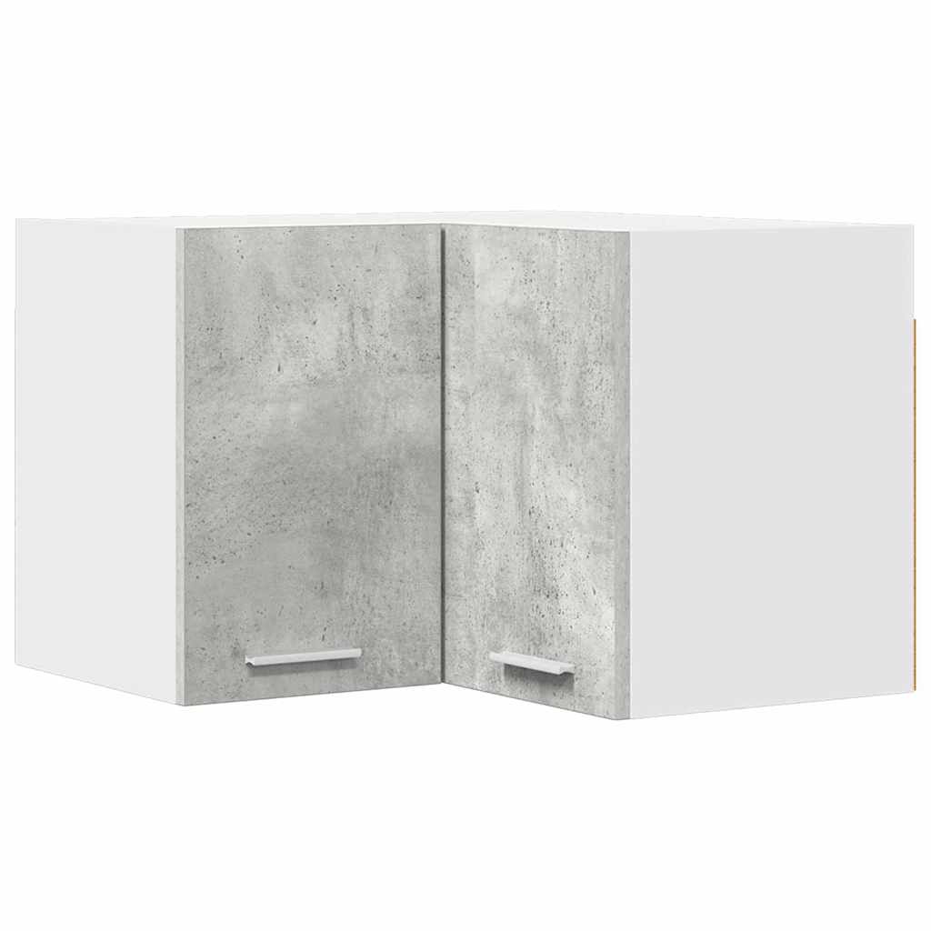 vidaXL Hängeschrank Betongrau und Weiß 57 x 57 x 40 cm Holzwerkstoff