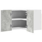 vidaXL Hängeschrank Betongrau und Weiß 57 x 57 x 40 cm Holzwerkstoff