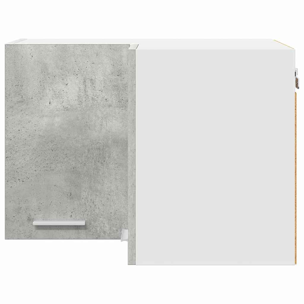 vidaXL Hängeschrank Betongrau und Weiß 57 x 57 x 40 cm Holzwerkstoff