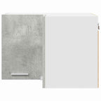 vidaXL Hängeschrank Betongrau und Weiß 57 x 57 x 40 cm Holzwerkstoff