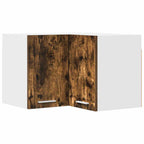 vidaXL Hängeschrank Geräucherte Eiche und Weiß 57 x 57 x 40 cm