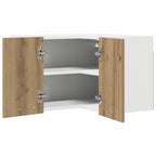 vidaXL Hängeschrank Artisan-Eiche und Weiß 57 x 57 x 40 cm