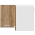 vidaXL Hängeschrank Artisan-Eiche und Weiß 57 x 57 x 40 cm