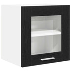 vidaXL Hängeschrank mit Tür 2 pcs Schwarz Eichen-Optik 40 x 31 x 40 cm
