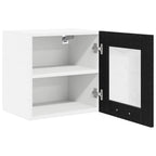 vidaXL Hängeschrank mit Tür 2 pcs Schwarz Eichen-Optik 40 x 31 x 40 cm