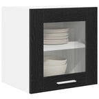vidaXL Hängeschrank mit Tür 2 pcs Schwarz Eichen-Optik 40 x 31 x 40 cm