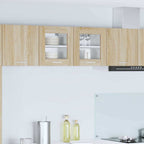 vidaXL Hängeschrank 2 pcs Sonoma-Eiche 40 x 31 x 40 cm Holzwerkstoff