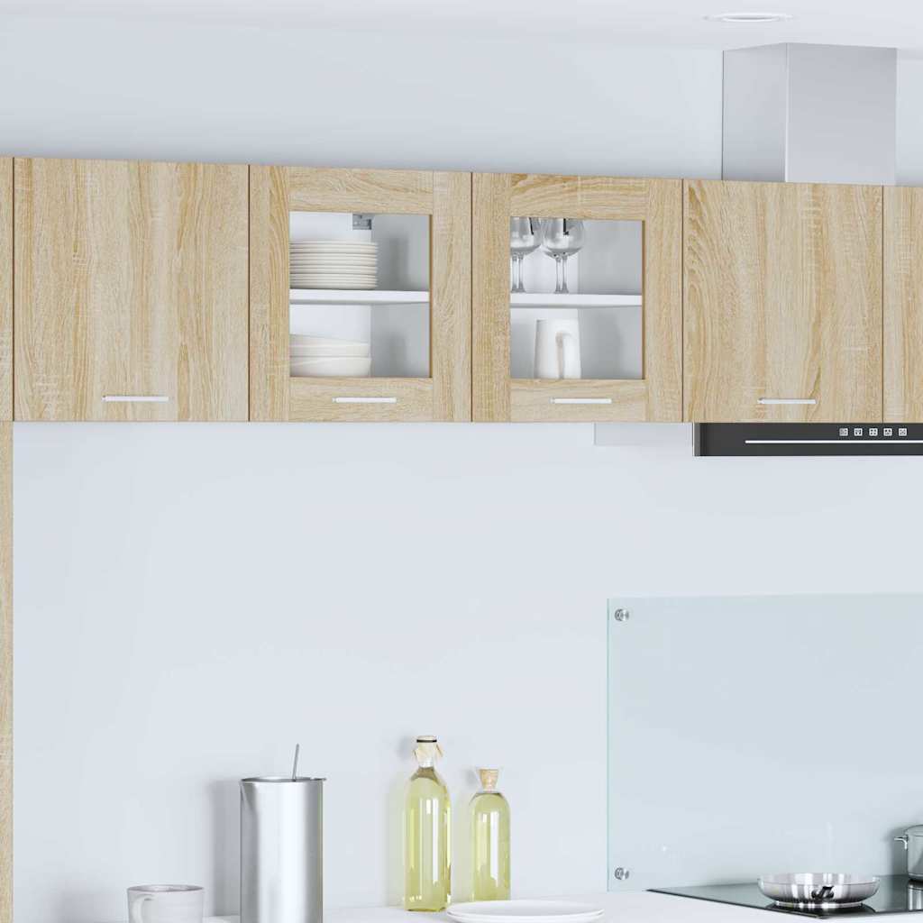 vidaXL Hängeschrank 2 pcs Sonoma-Eiche 40 x 31 x 40 cm Holzwerkstoff