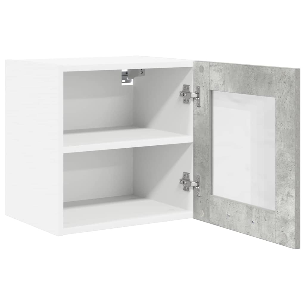 vidaXL Hängeschrank mit Speicher Riga 2 pcs Beton Grau 40 x 31 x 40 cm
