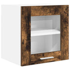 vidaXL Hängeschrank mit Tür 2 pcs Geräucherte Eiche 40 x 31 x 40 cm