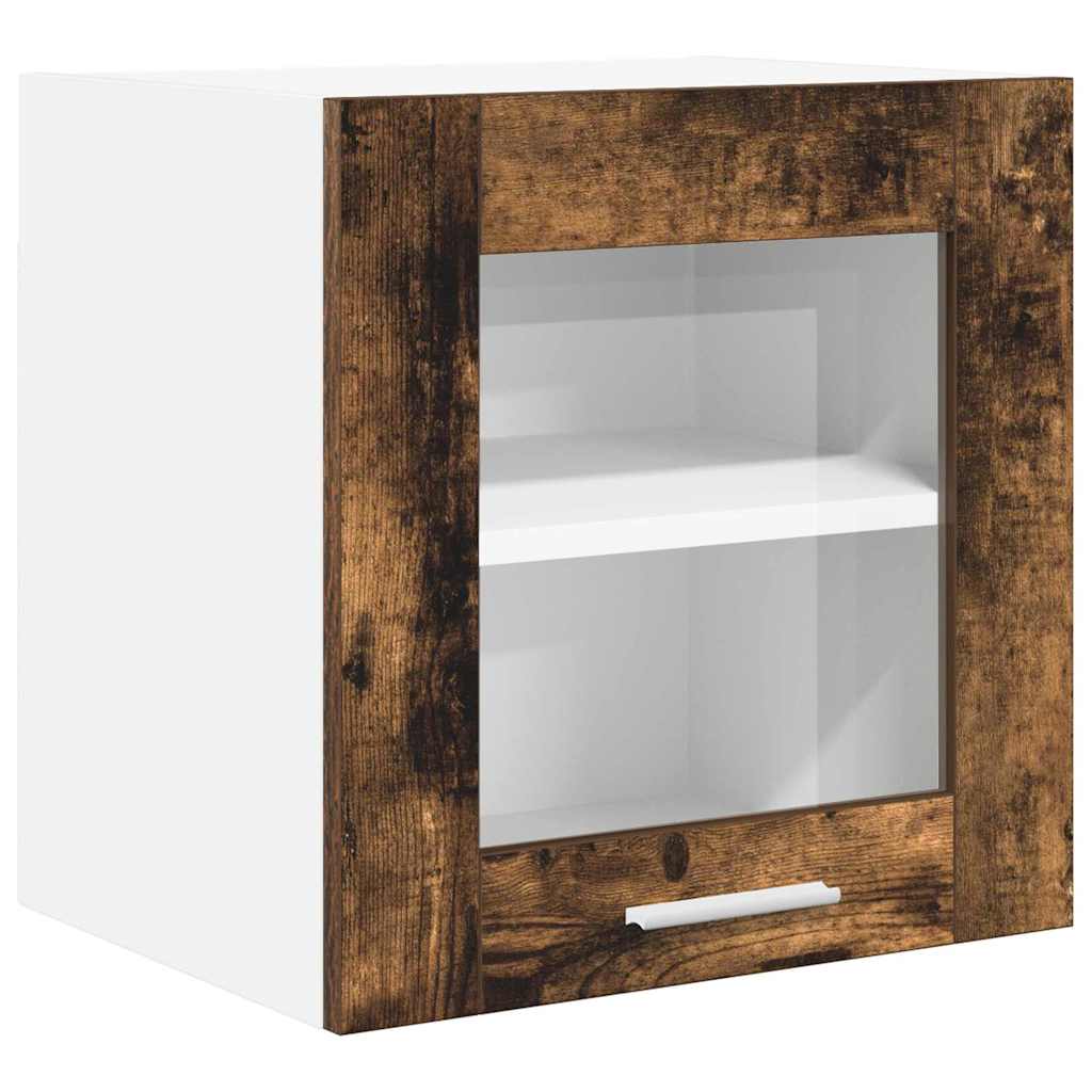 vidaXL Hängeschrank mit Tür 2 pcs Geräucherte Eiche 40 x 31 x 40 cm