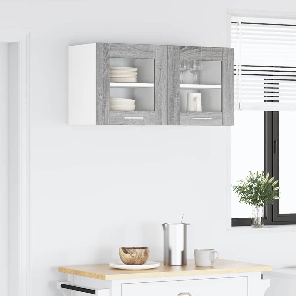 vidaXL Hängeschrank 2 pcs Graues Sonoma 40 x 31 x 40 cm Holzwerkstoff