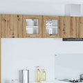 vidaXL Hängeschrank mit Tür Riga 2 pcs Artisan-Eiche 40 x 31 x 40 cm