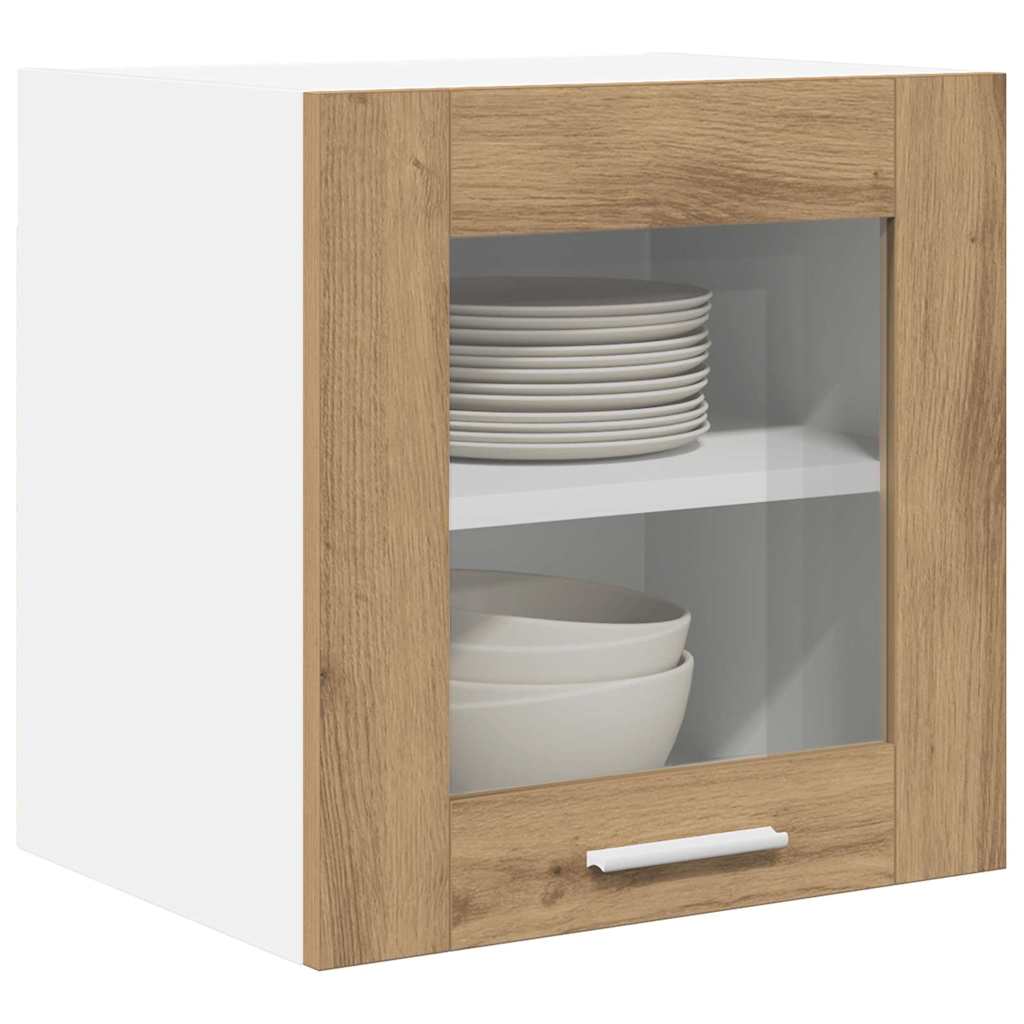 vidaXL Hängeschrank mit Tür Riga 2 pcs Artisan-Eiche 40 x 31 x 40 cm