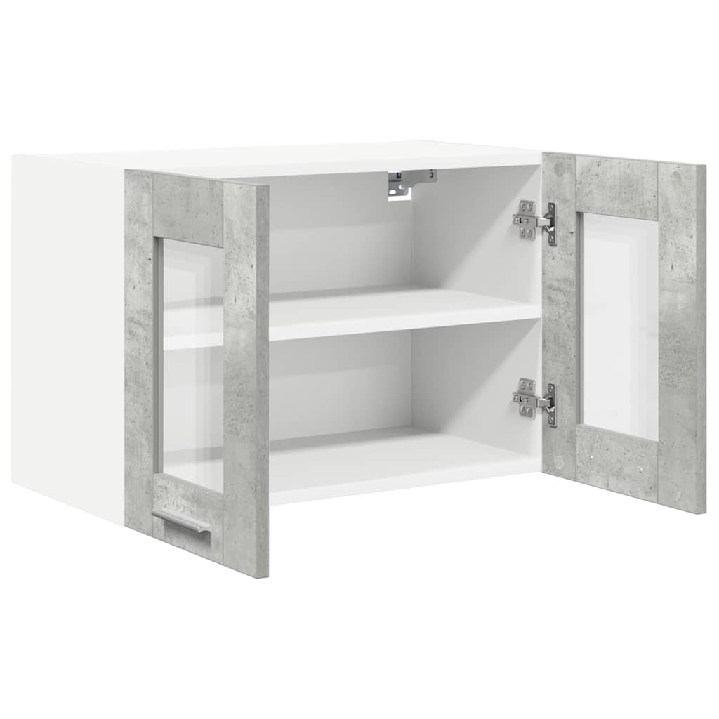 vidaXL Hängeschrank 2 pcs Beton Grau 60 x 31 x 40 cm Holzwerkstoff