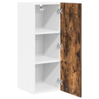 vidaXL Hängeschrank mit Speicher Riga 2 pcs Geräucherte Eiche und Weiß
