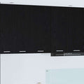 vidaXL Hängeschrank Riga Schwarze Eiche und Weiß 40 x 31 x 80 cm
