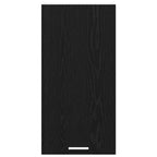 vidaXL Hängeschrank Riga Schwarze Eiche und Weiß 40 x 31 x 80 cm