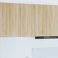 vidaXL Hängeschrank mit Speicher Sonoma-Eiche und Weiß 30 x 31 x 80 cm