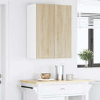 vidaXL Hängeschrank mit Tür Sonoma-Eiche 60 x 31 x 80 cm Holzwerkstoff