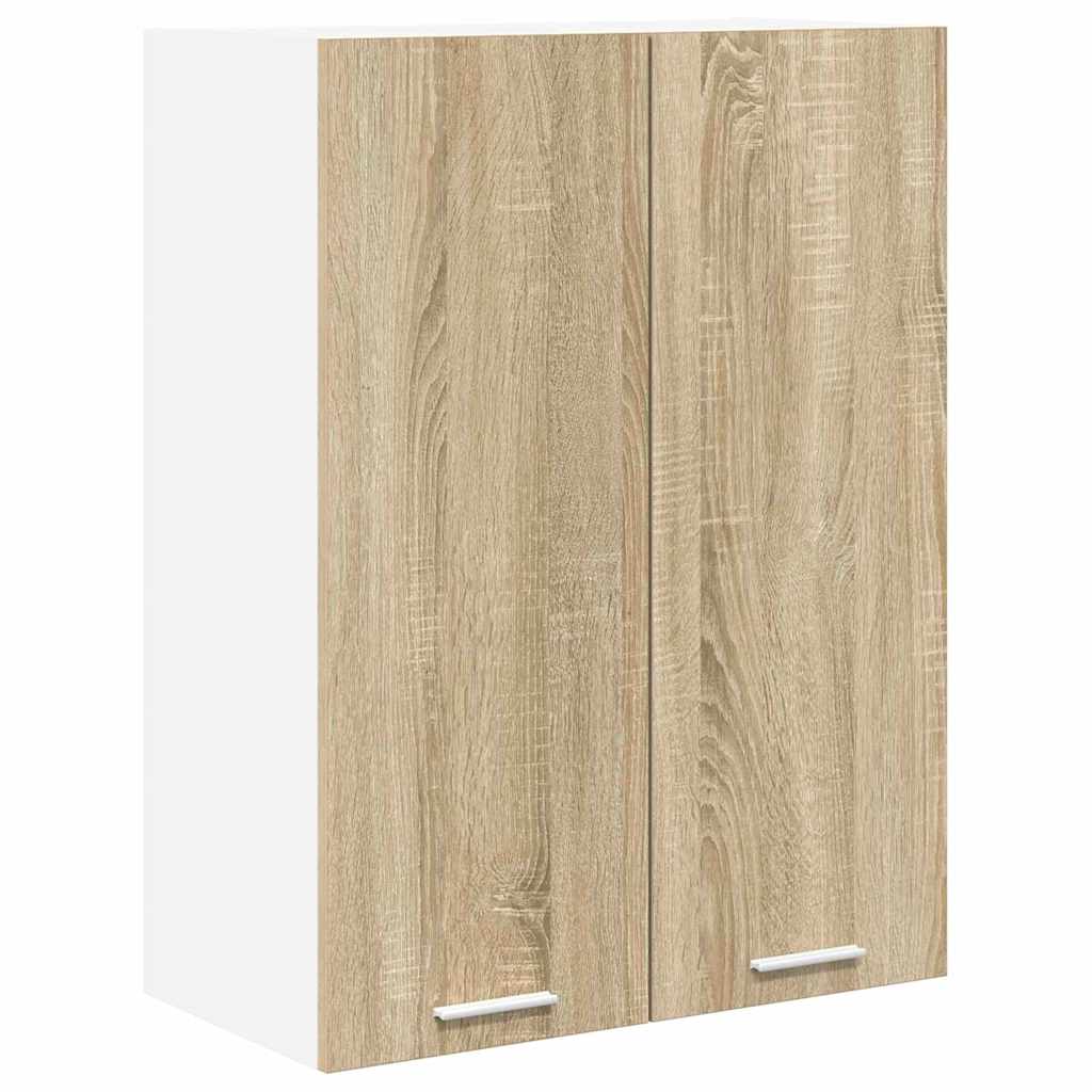 vidaXL Hängeschrank mit Tür Sonoma-Eiche 60 x 31 x 80 cm Holzwerkstoff