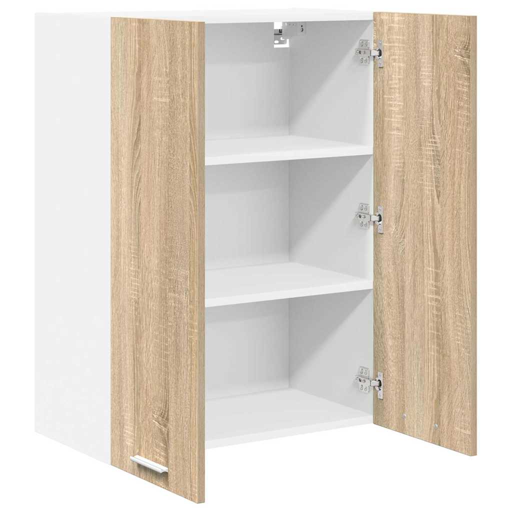 vidaXL Hängeschrank mit Tür Sonoma-Eiche 60 x 31 x 80 cm Holzwerkstoff