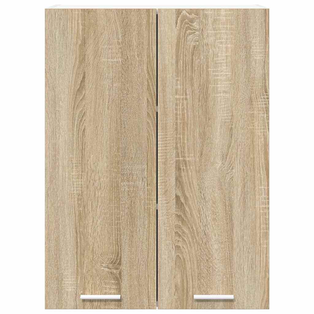 vidaXL Hängeschrank mit Tür Sonoma-Eiche 60 x 31 x 80 cm Holzwerkstoff