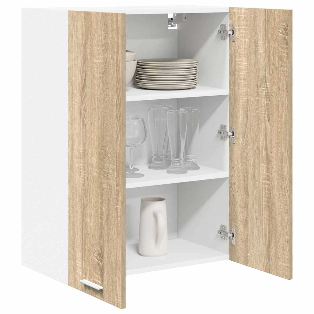 vidaXL Hängeschrank mit Tür Sonoma-Eiche 60 x 31 x 80 cm Holzwerkstoff