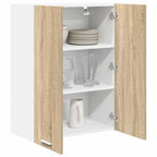 vidaXL Hängeschrank mit Tür Sonoma-Eiche 60 x 31 x 80 cm Holzwerkstoff