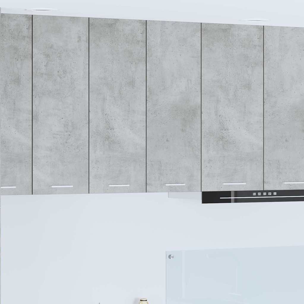 vidaXL Hängeschrank mit Tür Beton Grau 80 x 31 x 40 cm Holzwerkstoff