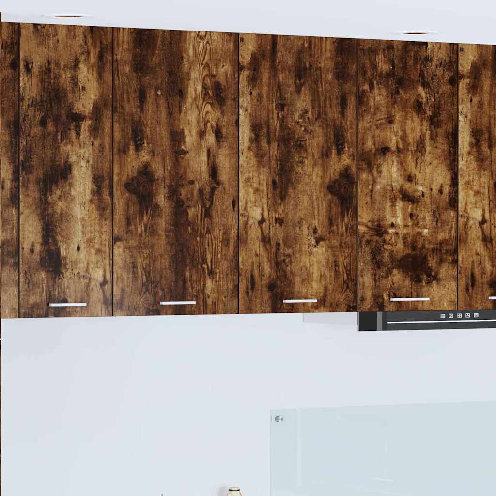 vidaXL Hängeschrank mit Tür Riga Geräucherte Eiche 80 x 31 x 80 cm